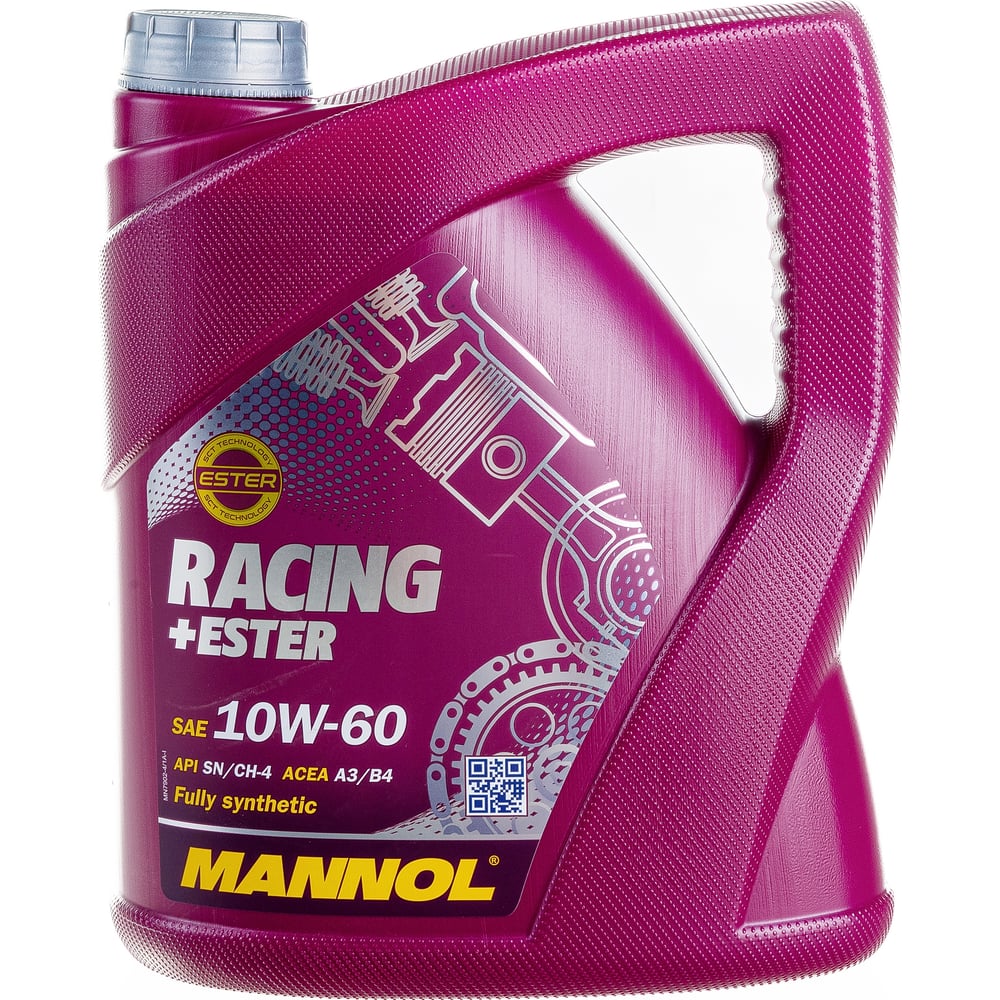 Синтетическое моторное масло MANNOL RACING ESTER 10W-60, 4 л 4037 ...