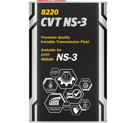 Синтетическое трансмиссионное масло MANNOL CVT NS-3, metal 4 л 82204