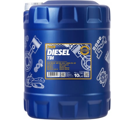 Синтетическое моторное масло MANNOL DIESEL TDI 5W-30, 10 л 1269