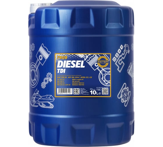 Синтетическое моторное масло MANNOL DIESEL TDI 5W-30, 10 л 1269