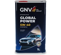 Синтетическое моторное масло GNV Global Power 5W 40 Synthetic A3 B4, SN CF (1 л мет.кан.) 4602009975486 GGP1011072017510540001