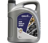 Синтетическая жидкость для автоматических трансмиссий GNV ATF Multi Synt, 4 л 4602009975837
