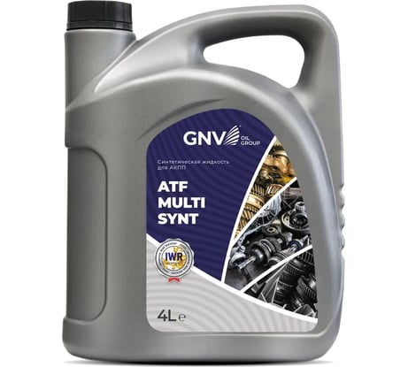 Синтетическая жидкость для автоматических трансмиссий GNV ATF Multi Synt, 4 л 4602009975837