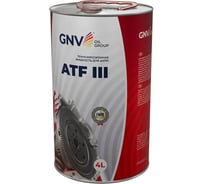 Синтетическая жидкость для автоматических трансмиссий GNV ATF III, 4 л 4602009975738