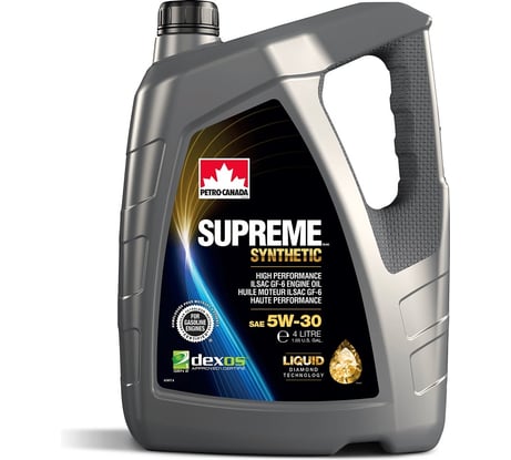 Моторное масло PETRO-CANADA SUPREME SYNTHETIC 5W-30 4л MOSYN53C16