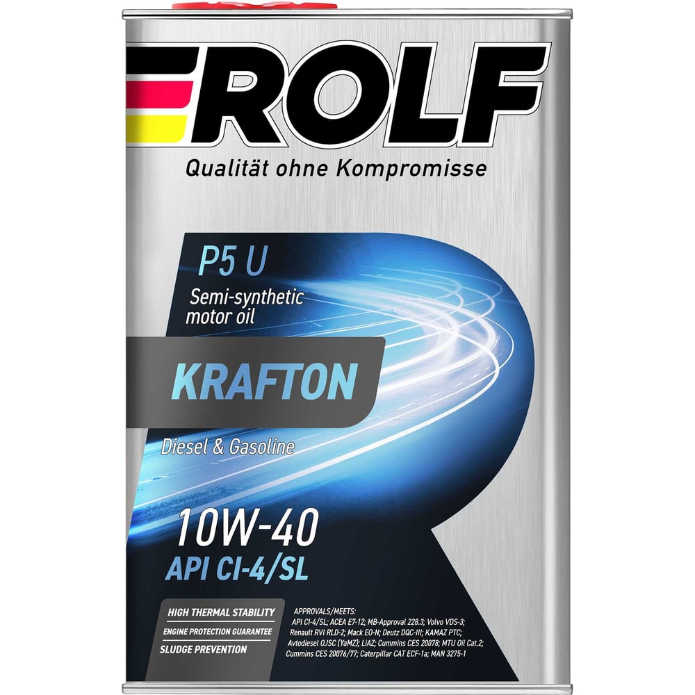 Моторное масло Rolf KRAFTON P5 U 10W-40 4л 322581 - выгодная цена .