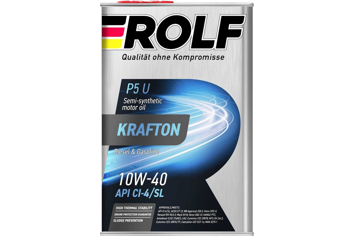 Моторное масло Rolf KRAFTON P5 U 10W-40 4л 322581