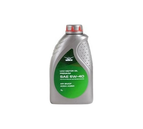 Моторное масло UAZ PREMIUM 5W40 SN/CF синтетика, 1 л 000101001054002
