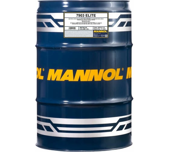 Синтетическое моторное масло MANNOL ELITE 5W-40, 60 л 1008