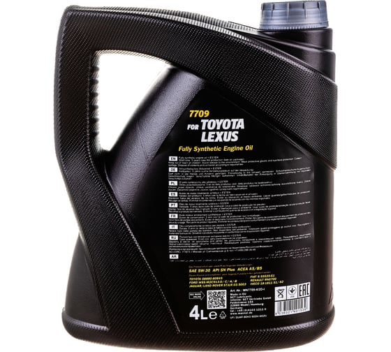 Синтетическое моторное масло MANNOL FOR TOYOTA LEXUS 5W-30 4 л 1197
