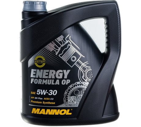 Синтетическое моторное масло MANNOL ENERGY FORMULA OP 5W-30, 4 л 1077