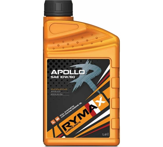 Моторное масло Rymax Apollo R SAE 10W/60, Группа IV – ПАО, 1 л 8718858251841