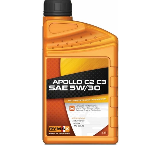 Моторное масло Rymax Apollo C2/C3, SAE 5W/30, 1 л 8718858909711 1