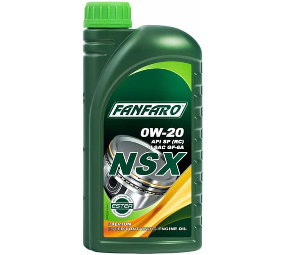 Синтетическое моторное масло FANFARO NSX 0W20 1 л 0W-20 FF6724-1-E 1