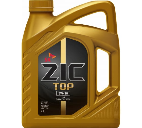 масло ZIC TOP 5W-30, 4 л 162681 - выгодная цена, отзывы .
