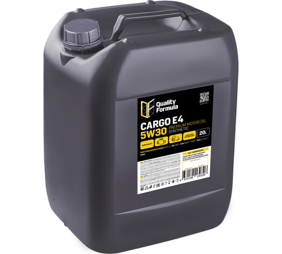 Моторное масло Quality Formula Cargo E4 5W30, 20 л 430900045