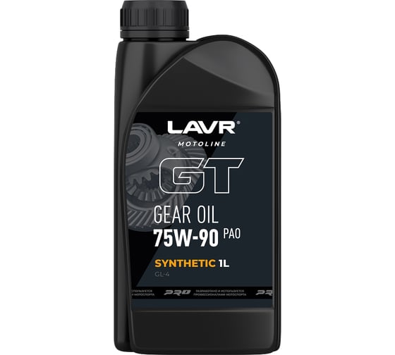 Трансмиссионное масло LAVR GT GEAR OIL 75W-90 GL-4 MOTOLINE, 1 л / Ln7888