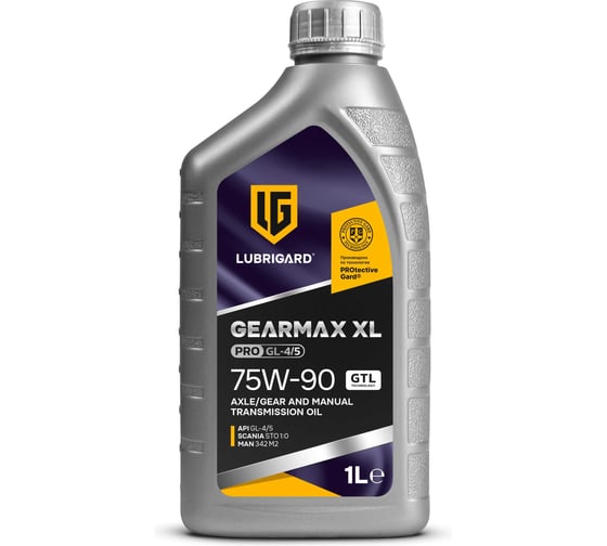 Трансмиссионное масло LUBRIGARD GEARMAX SYNTHETIC PRO GL-4/5 75W-90 для МКПП (12×1 л) LGPGRM457590CH12