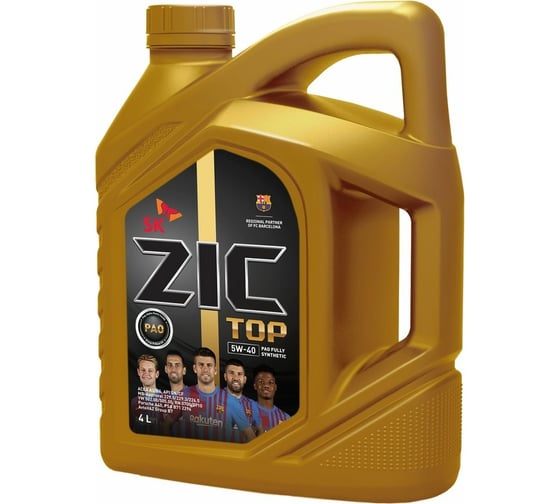 Моторное масло ZIC TOP 5W-40, 4 л 162682