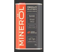 Масло моторное Minerol REDIUM SUPER SAE 5W-40 API SN/СF; ACEA A3/B3, A3/B4 (1 л.) 00-00009911