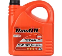 Синтетическое моторное масло TITAN SAE 5W-30 API SN/SN+ ACEA C3 4 л RhinOIL 4607182662130