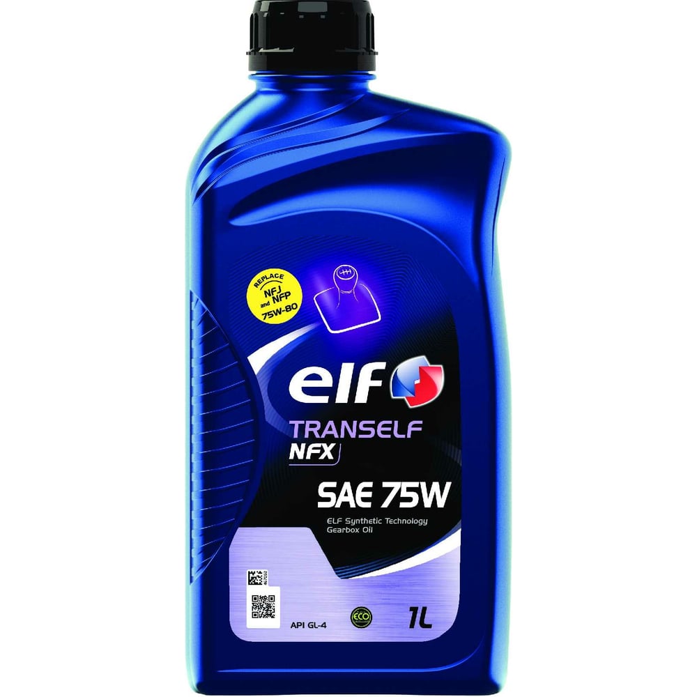 Масло трансмиссионное синтетическое ELF Tranself NFX SAE, 75W, 1л