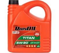 масло моторное синтетическое RhinOil RHINOIL SAE 5w-30 API SN/CF, ACEA A3/B4 4л 4607182662116