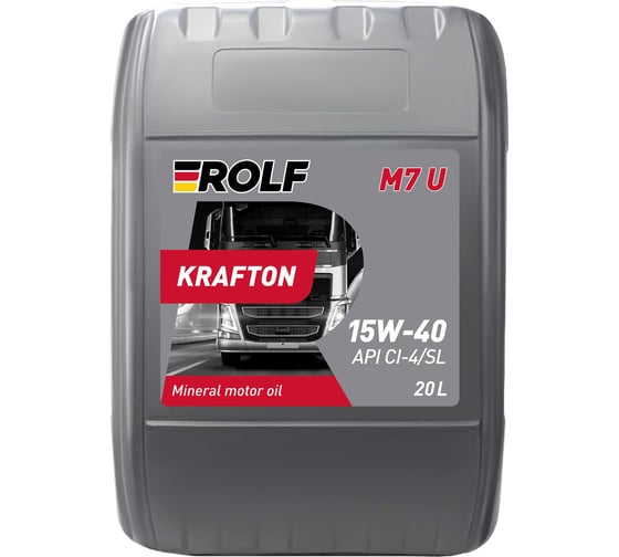 Автомобильное масло Rolf Krafton M7 U 15W-40 20л 100157