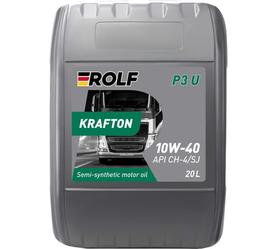 Автомобильное масло Rolf Krafton P3 U 10W-40 20л 100207