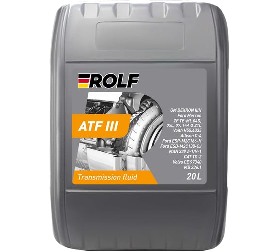 Масло Rolf ATF III 20л 100589