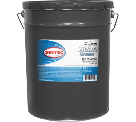 Смазка Sintec Multi Grease EP 00-100 17кг (металл) 80418