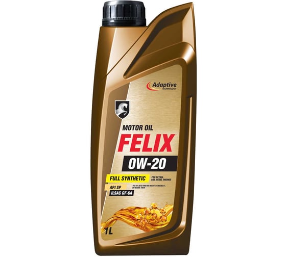 Масло моторное FELIX 0W-20 API SP, ILSAC GF-6A 1л 410000239