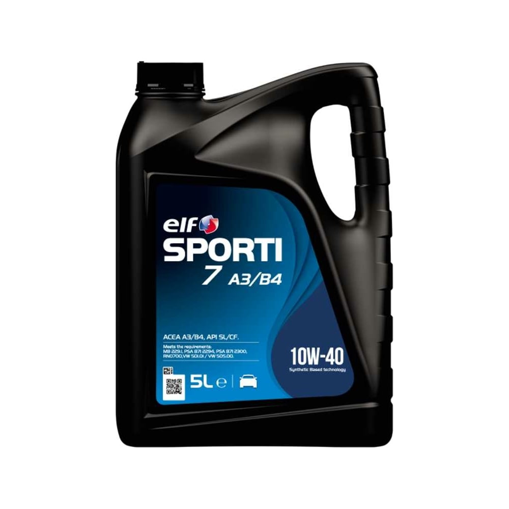 Масло для 4-х тактных двигателей ELF SPORTI 7 A3/B4 10W40 5848, 5л ...