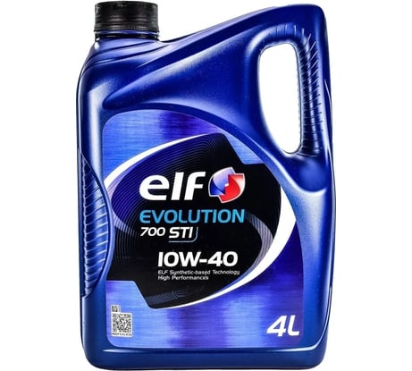 Масло для 4-х тактных двигателей ELF EVOL700 STI 10W40 5848, 4 л 214120/ 11120501