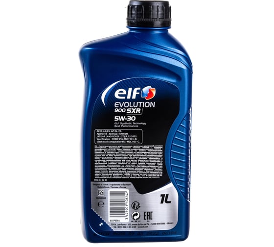 Масло для 4-х тактных двигателей ELF EVOLUTION 900 SXR 5W30 1L 213888