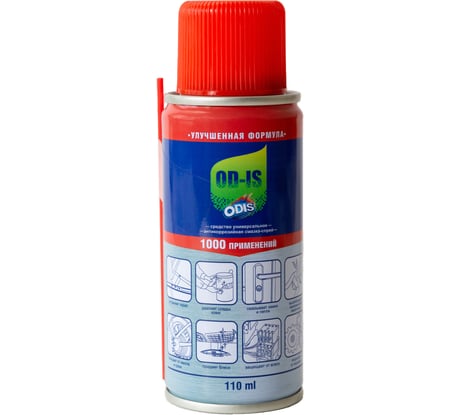 Универсальная проникающая антикоррозийная смазка-спрей ODIS De-Rust and Lubricating 110мл Ds4110