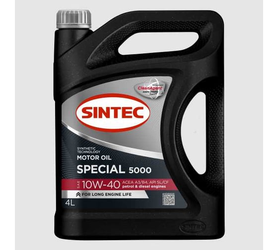 Масло моторное полусинтетическое Sintec Special 5000 SAE 10W-40 ACEA A3/B4 API SL/CF 4л 106024