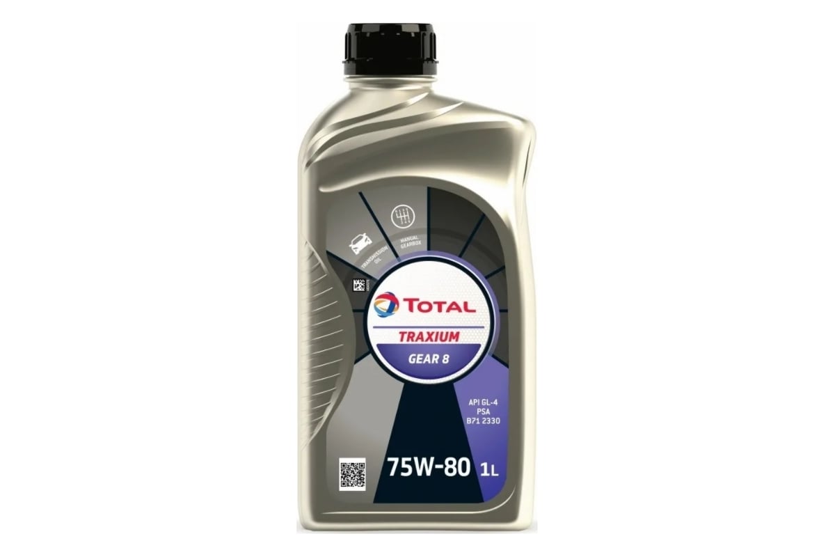 Трансмиссионное масло TOTAL Traxium Gear 8 75W80 1л 214082 - выгодная ...