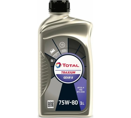 Трансмиссионное масло TOTAL Traxium Gear 8 75W80 1л 214082