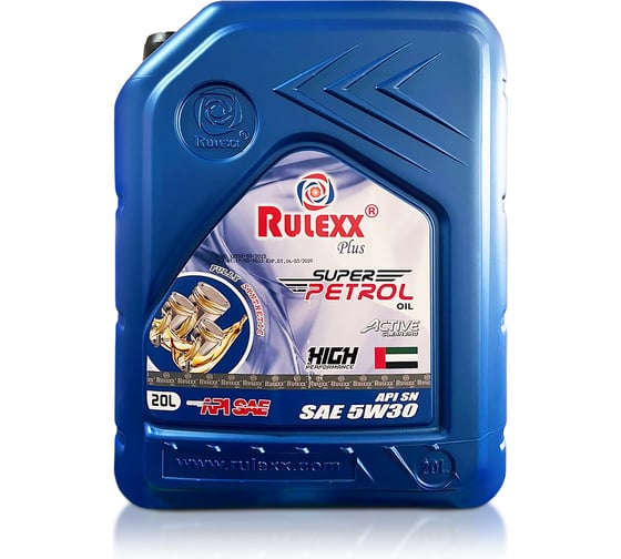 Моторное масло rulexx синтетика 5W30 20 литров RU530-20