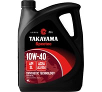 Масло моторное полусинтетическое Takayama Spectec SAE 10W-40, ACEA A3/B4, API SL, 4 л 106517