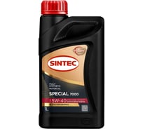 Масло моторное синтетическое Sintec Special 7000 SAE 5W-40, ACEA A3/B4, API SN/CF, 1 л 105812