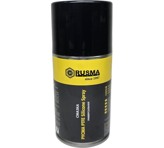 Смазка силиконовая с фторопластом RUSMA PTFE Silicone Spray, 350 мл 68