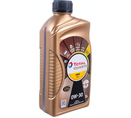 Масло для 4-х тактных двигателей TOTAL QUARTZ INEO FIRST 0W30, 1 л 213830