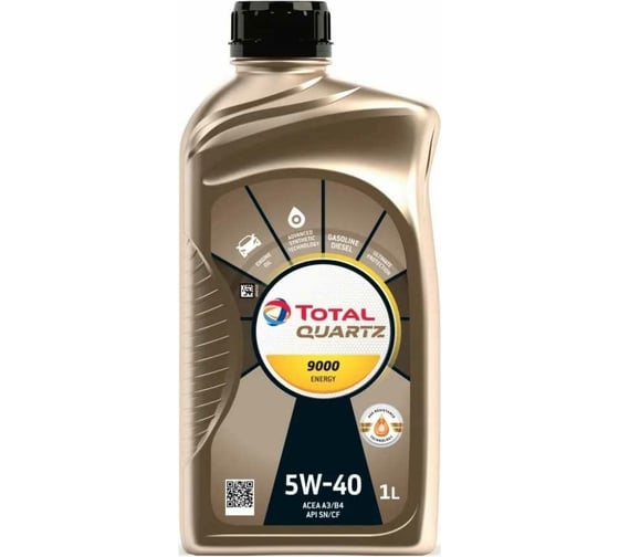 Масло для 4-х тактных двигателей TOTAL QUARTZ 9000 ENERGY 5W40, 1л 213765