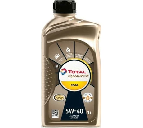 Масло для 4-х тактных двигателей TOTAL QUARTZ 9000 5W40 1л 213764