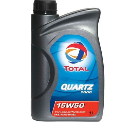 Масло для 4-х тактных двигателей TOTAL QUARTZ 7000 15W50, 1л 166241