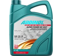 Моторное масло Addinol Super Power MV 0537 синтетическое, 5W-30, 4л 72099225
