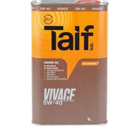 Моторное синтетическое масло TAIF VIVACE, 5W-40, 1 л 211025 21041326