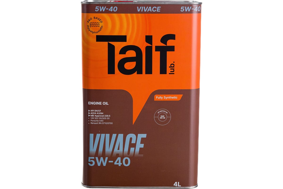 Таиф 5w40 отзывы. Taif Vivace 5w-40 4л - 211026. Масло моторное Taif Tact 5w40 (4 л). Taif Vivace 5w-40. Моторное масло 0w20 Taif Allegro.